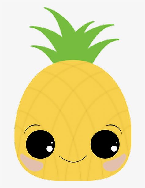 Kawaii Pineapple, Kawaii Png, Pineapple Wallpaper, Food Art For Kids, Kawaii Sticker, Animal Cross Stitch Patterns, Baby Drawing, Kawaii Doodles, Kawaii Stickers