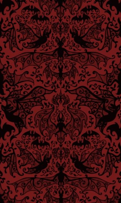 Gothic Halloween Background, Vampire Goth Aesthetic Wallpaper, Red And Black Gothic Wallpaper, Vampy Wallpapers, Red And Black Halloween Wallpaper, Vampiric Wallpaper, Repetitive Pattern Design, Red Trippy Wallpaper, Dracula Background