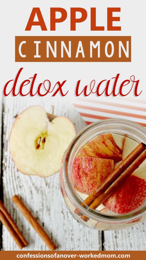 Cinnamon Water Benefits, Apple Detox Water, Recipes With Apples, Apple Cinnamon Water, Detox Water Fat Burning, Apple Water, Water Detox, Detox Waters, Flavored Water Recipes