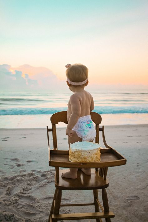 First Birthday On Beach, First Birthday Photo Shoot Ideas Beach, First Birthday At The Beach, First Birthday Beach Photos, Beach Cake Smash, 1st Birthday Shoot, Baby Beach Photos, Gray Cake, Lake Birthday Party