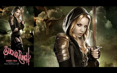 Sucker Punch Sweet Pea by SilentRain86 Abbie Cornish, Sucker Punch, Movie Wallpapers, Warrior Girl, Fantasy Warrior, Girl Wallpaper, Sweet Pea, Art Digital, Character Inspiration