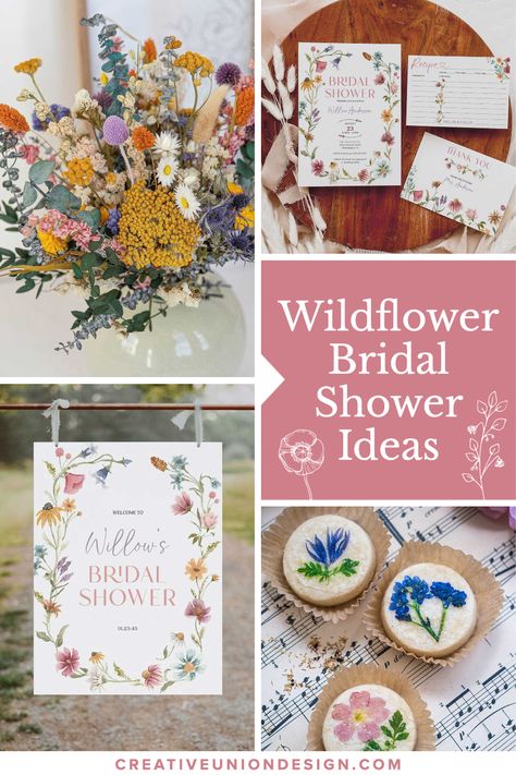 Wild Flower Bridal Shower Theme, Wildflower Bridal Shower Theme, Flower Bridal Shower Theme, Bridal Shower Favor Ideas, Bridal Shower Theme Ideas, Floral Bridal Shower Theme, Fall In Love Bridal Shower, Wildflower Bridal Shower, Bohemian Bridal Shower