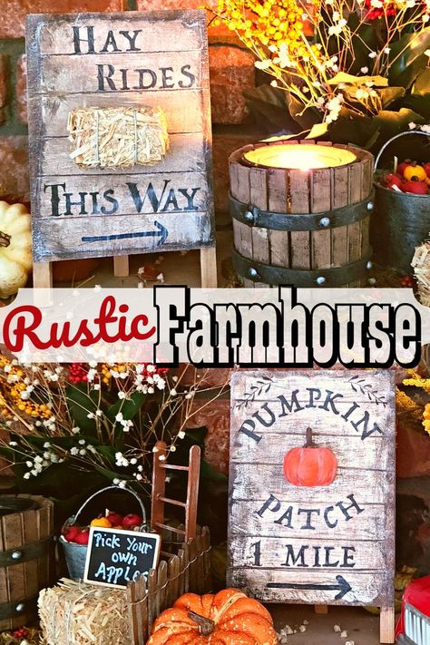 😊We LOVE these SIGNS and think you will too!! Create your own RUSTIC WOOD SIGN for any occasion with very FEW SUPPLIES needed!! These crafts aren't only for Fall... You can make the sign and personalize any way you like!! Wood Signs Diy, Farmhouse Signs Diy, Dollar Tree Diys, Harvest Sign, Jenga Blocks, Dollar Tree Fall, Rustic Pumpkin, Rustic Wood Sign, Farmhouse Wood Sign