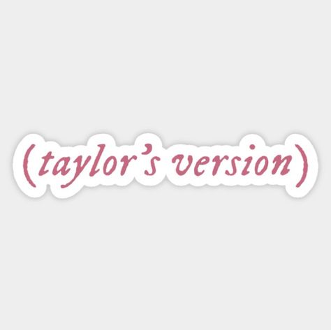 Taylor Swift Merchandise, Taylors Version, All Is Well, Sticker Design, Taylor Swift, Swift, Collage, Pink, Pins