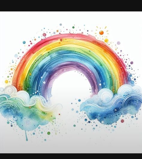 Rainbow Artwork, Kids Room Paint, Beautiful Butterflies Art, Painted Rainbow, Rainbow Painting, Diy Watercolor Painting, Calming Atmosphere, Watercolor Rainbow, Inspire Creativity