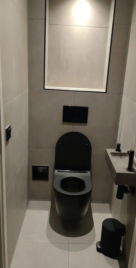 #toilethumour #hygiene #toiletroll #bathrooms #toilettage #toiletseatsanitizerspray #toiletseatsanitizer #toiletseatcover Black Wc Toilets, Grey Stone Tile Bathroom, Black Toilet Bathroom Ideas, Black Toilet Seat, Toilet Rooms, Black Toilet Seats, Minimalist Toilets, Small Toilet Design, Stone Tile Bathroom