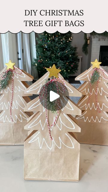 Kelsi Savage on Instagram: "🎄 DIY Christmas Tree Gift Bags 🎄⁣
⁣
Here’s a fun Christmas craft to turn brown paper bags into festive Christmas tree gift bags! Finish it off with a ribbon and a star! I think these would be so cute to pack up ornament gifts or baked treats in!
.⁣
.⁣
.⁣
.⁣
#christmas #christmascraft #christmasdiy #diychristmas #giftwrap #giftwrapping #christmasiscoming #christmasinspiration #giftwrappingideas #diygifts #christmasideas #holidayseason #falalalala #holiday #christmasseason" Brown Bag Christmas Treat Bags, Brown Paper Bag Christmas Wrapping, Paper Bag Ornaments Diy, Christmas Paper Bags Ideas, Christmas Tree Bag, Brown Paper Bags, The Ronettes, Hope Christmas, Paper Bag Crafts