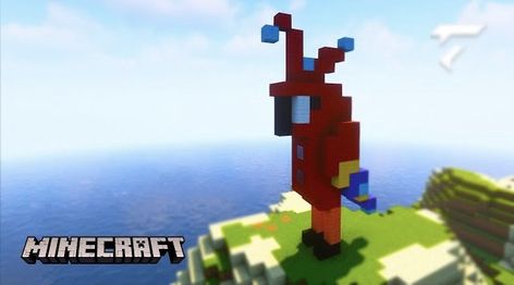 How to build a cute parrot statue in Minecraft. 🥰 Statue In Minecraft, Minecraft Parrot, Parrot Statue, Cute Parrot, Minecraft Tutorial, Minecraft Building, Like And Subscribe, Willis Tower, How To Build