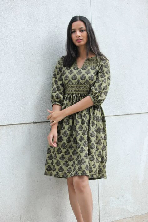 Mogra Designs Pochampally Frocks For Women, Frock Designs For Girl, Simple Frock Design, Stylish Kurtis Design, Casual Frocks, Simple Frocks, Frock Fashion, Frock For Women, Stylish Short Dresses