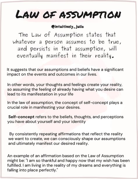 What Is Law Of Assumption, Law Of Assumption Vs Law Of Attraction, Laws Of Assumption, Law Of Assumption Tips, Persist Law Of Assumption, Law If Assumption, Appearance Change Law Of Assumption, Mental Diet Law Of Assumption, Self Concept Affirmations Law Of Assumption