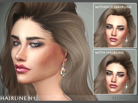 Sims 4 Hairline, Sims 4 Cc Edges, Cc Accessories, Sims Cc Hair, Cc Clothing, Sims 4 Genetics, Sim4 Cc, New Sims 4 Cc, Sims 4 Piercings