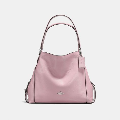 Coach Edie Shoulder Bag, Chloe Mini Marcie, Over The Shoulder Bags, Polished Pebble, Cow Skin, Leather Chain, Leather Care, Luxury Handbags, Embossed Leather