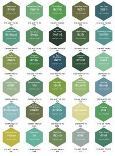 Pin on Pantone cmyk Cmyk Color Chart, Green Color Chart, Pantone Cmyk, Interior Paint Colors For Living Room, Pantone Colours, Pantone Colour Palettes, Logo Design Inspiration Creative, Hex Color Palette, Green Colour Palette