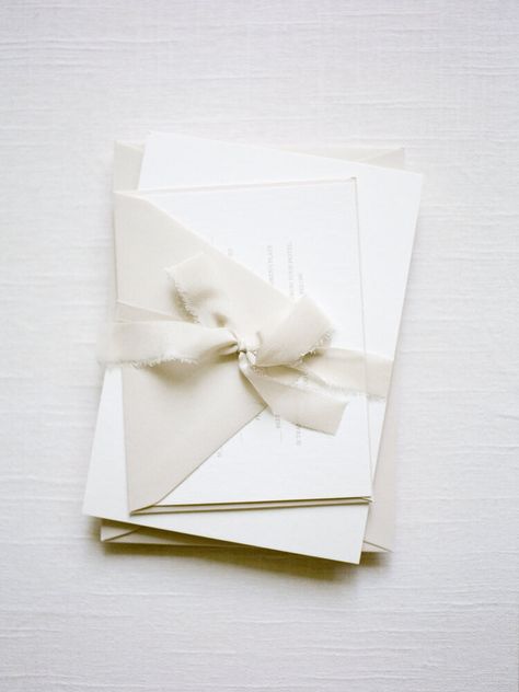 WEDDING — ADORATION Wedding Invitations Wrapped, Wedding Invite Ribbon, Envelope With Ribbon, Invitation With Ribbon, Invitation Ribbon, Ribbon Invitation, Minimalist Stationery, Ivory Wedding Invitations, Invite Suite