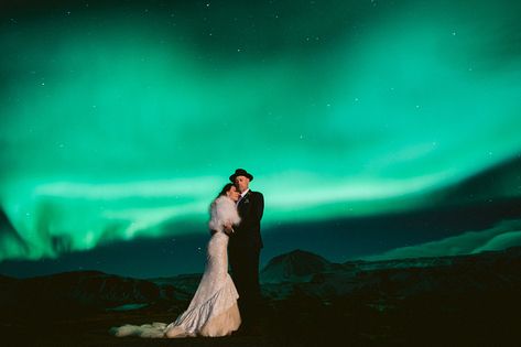 Iceland wedding, northern lights  #iceland #elopement #bucketlist #northernlights #aurora #inbaldror #weddingdresses Northern Lights Wedding, Aurora Borealis Wedding, Norway Honeymoon, Northern Lights Scotland, Northern Lights Canada, Northern Lights Tattoo, Northern Lights Wallpaper, Northern Lights Art, Northern Lights Photography