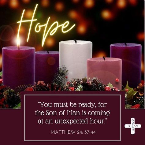 First Sunday Of Advent Hope, 1st Sunday Of Advent Catholic, Happy Advent Wishes, 1st Sunday Of Advent, December Prayers, Second Sunday Of Advent, Advent Images, Church Marketing Ideas, Advent Catholic