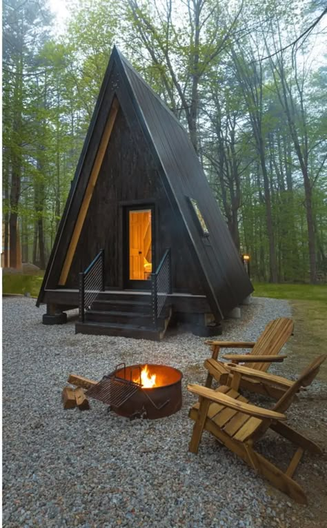 A Frame Camping Cabin, A Frame Guest House, A Frame Village, Micro A Frame Cabin, Campground Decorating Outdoor, A Frame Shed, Tiny A Frame, A Frame Tiny House, Small A Frame Cabin