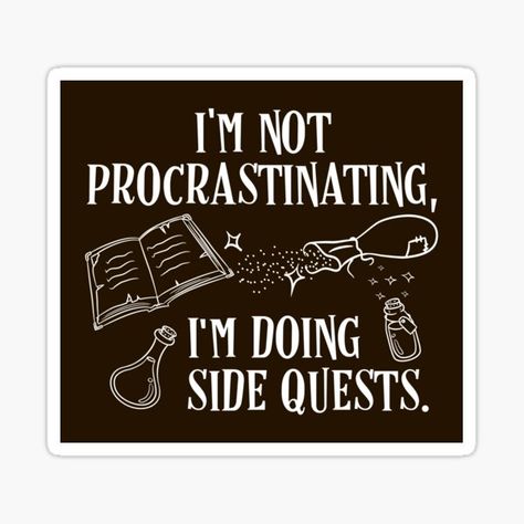 Not Procrastinating, Side Quest, Think Happy Thoughts, Cute Stationary, Happy Thoughts, Artsy Fartsy, Colorful Prints, Magnets, Siding