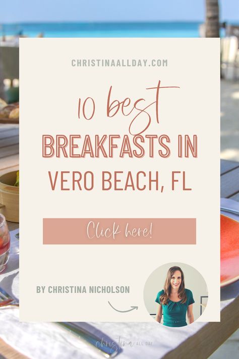 THE 10 BEST BREAKFAST RESTAURANTS IN VERO BEACH - Whether you’re taking a vacation or a staycation (my personal favorite), trying new restaurants is always a popular thing to do. This blog post will help you fill up on french toast, pancakes, and waffles at some of the best breakfast restaurants in Vero Beach. French Toast Pancakes, Vacation 2024, Breakfast Platter, Vero Beach Florida, Breakfast Restaurants, The Best Breakfast, Outdoor Eating, Breakfast Menu, Ocean Drive