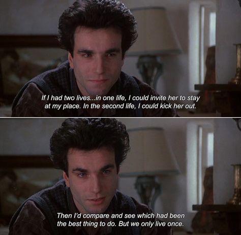 from 'The Unbearable Lightness of Being' The Unbearable Lightness Of Being Movie, Anamorphosis And Isolate, The Unbearable Lightness Of Being, Daniel Day Lewis, Unbearable Lightness Of Being, Classic Movie Quotes, Movie Subtitles, Milan Kundera, Cinema Quotes