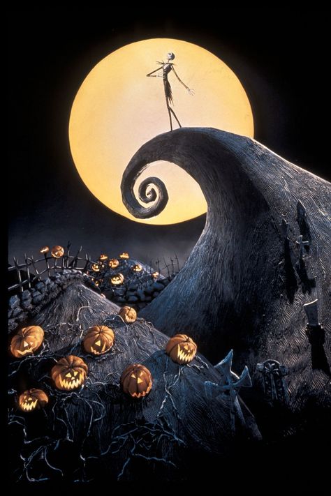 The best Tim Burton films | Vogue Paris Tim Burton Aesthetic, Monsieur Jack, Helloween Wallpaper, Nightmare Before Christmas Wallpaper, Tim Burton Movies, Halloween Backdrop, Christmas Paintings On Canvas, Tim Burton Films, Nightmare Before Christmas Halloween