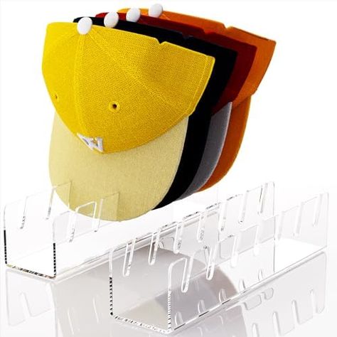 Amazon.com: ACTBIO Hat Stand for Baseball Caps, 2 Pcs No Install Acrylic Hat Organizer for 14 Baseball Caps, Hat Holder Hat Storage Hat Display Baseball Cap Rack for Bedroom, Closet, Dresser, Office (Clear) : Home & Kitchen Baseball Cap Rack, Baseball Caps Storage, Closet Dresser, Hat Organizer, Cap Rack, Cap Organizer, Hat Racks, Closet Rack, Cap Display