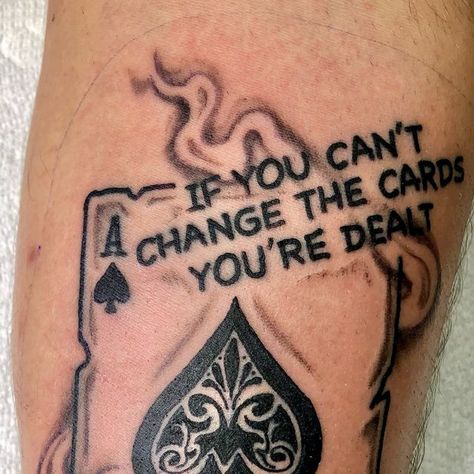 Jay Goods | Connecticut Tattoo Artist on Instagram: "From yesterday. Play the hand you’re dealt #tattoo" Connecticut Tattoo, Ace Tattoos, Jay Tattoo, Jay Rock, Rock Hand, The Hand, Artist On Instagram, Tattoo Artist, Tattoos And Piercings