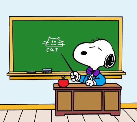 Snoopy Video, Snoopy School, Snoopy Classroom, Snoopy Cartoon, Simons Cat, Snoopy Images, Snoopy Wallpaper, Cute Fall Wallpaper, Snoopy Quotes