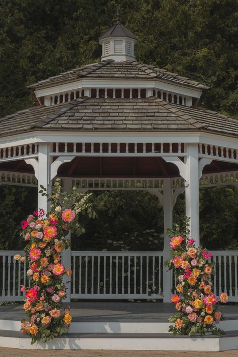 Wedding Ceremony deconstructed arch with flowers at Deer Creek Golf Club, Ajax ON Deconstructed Arch Wedding, Deconstructed Arch, Arch With Flowers, 2023 Weddings, Creek Wedding, Timeless Photography, Lifestyle Portraits, Deer Creek, Arch Wedding