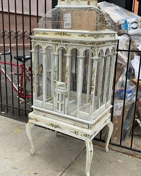 Large Birdcage Decor Ideas, Large Bird Cage Decor Ideas, Antique Bird Cage Decor Ideas, Victorian Bird Cage, Bird Cage Ideas, Vintage Bird Cage Decor, Big Bird Cage, Birdcage Decor, Bird Cages For Sale