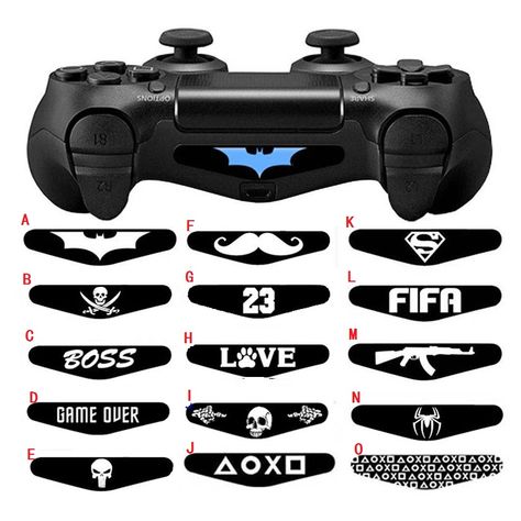 Check Price YGCDO 2 PCS  Customized Recreation Mild Bar Stickers Decal Led Lightbar Movie For Sony PS4 Ps four Dualshock four Controller Check more at https://gizzmos.net/products/ygcdo-2-pcs-custom-game-light-bar-stickers-decal-led-lightbar-film-for-sony-ps4-playstation-4-dualshock-4-controller/ Bar Stickers, Ps4 Controller Custom, Nerd Room, Custom Consoles, Ps4 Controller, Ps4 Pro, Led Light Bar, Playstation 4 (ps4), Game Icon