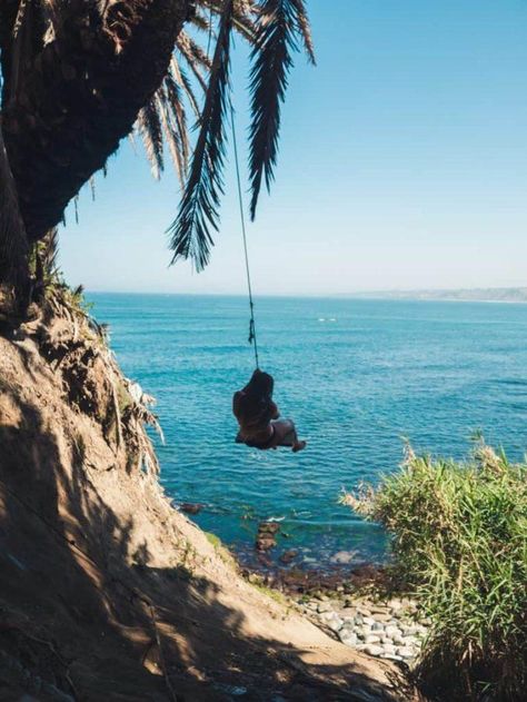 Beach Bday, Outdoor Swings, No Face No Case, La Jolla Cove, La Jolla California, Instagram Locations, California Girl, Outdoor Swing, No Face