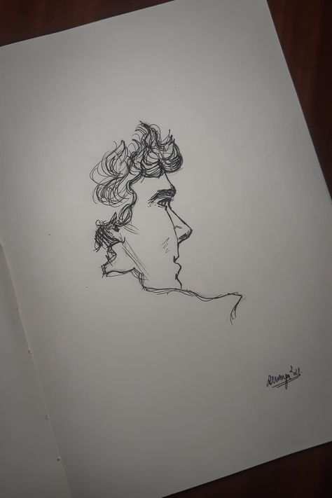 Pen art Sherlock Holmes Drawing Sketches, Sherlock Holmes Drawing Easy, Benedict Cumberbatch Drawing, Sherlock Tattoo Ideas, Sherlock Holmes Sketch, Sherlock Sketch, Sherlock Painting, Sherlock Holmes Drawing, Sherlock Holmes Tattoo