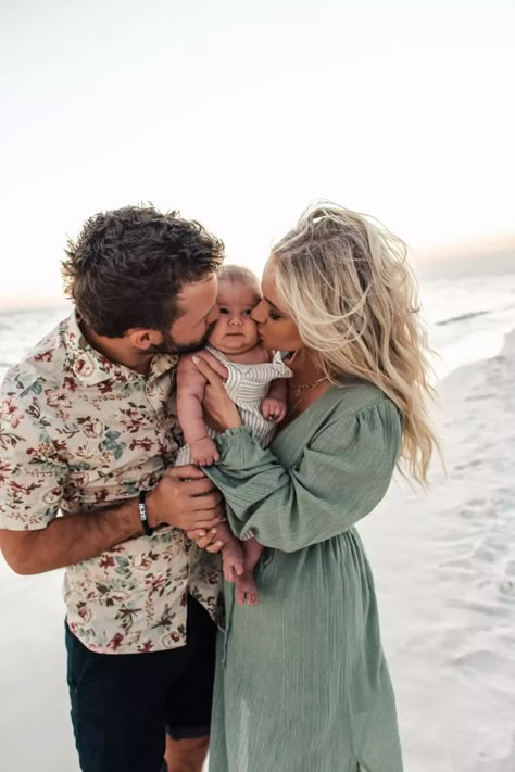 FAMILY BEACH PHOTOS Newborn Beach Photography, Beach Babymoon, Family Beach Pictures Poses, Baby Beach Pictures, Family Beach Pictures Outfits, Baby Beach Photos, Beach Photoshoot Family, Beach Picture Outfits, Newborn Family Pictures