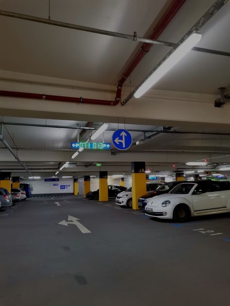 School Parking Lot Aesthetic, Parking Area Aesthetic, Car Park Aesthetic, Parking Lot Aesthetic, Parking Lot Background, Shifting House, Underground Car Park, Underground Parking Lot, Webtoon Ideas