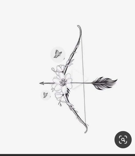 Arrow Cross Tattoo, Bow Arrow Tattoos, Feminine Shoulder Tattoos, Sagittarius Tattoo Designs, Arrow Tattoos For Women, Sagittarius Tattoo, Arrow Tattoo Design, Cross Tattoos For Women, Sigil Tattoo