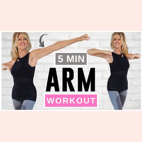 Toned Arms Workout Women, 5 Min Arm Workout, Toned Arm Workout, 5 Minute Arm Workout, Arm Workout For Women, Toned Abs Workout, Full Body Stretching Routine, Dumbbell Arm Workout, Tone Arms