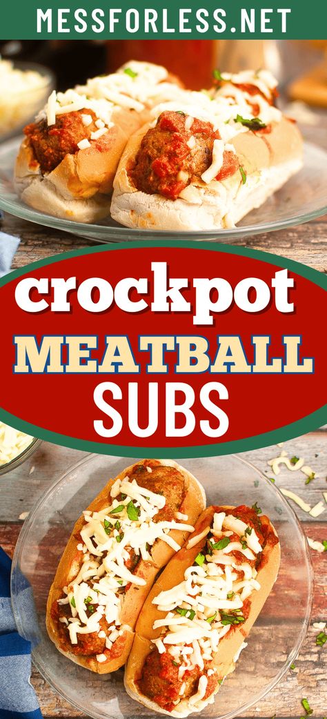 Craving an easy meal? Check out our delicious crockpot meatball subs recipe! This dish is perfect for busy parents, featuring tender meatballs simmered in a flavorful sauce, served on soft sub rolls and topped with cheese.  Follow our simple recipe today and enjoy a hearty meal with minimal effort! Meatballs Subs Crockpot, Meatball Subs Crockpot, Meatball Subs Recipes, Crockpot Meatball Subs, Meatballs Subs, Crockpot Meatball, Meatball Sliders Recipes, Meatball Sub Recipe, Juicy Meatballs