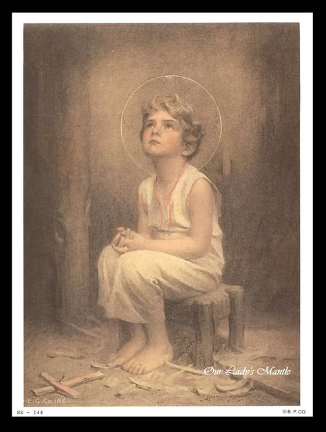 Is This Miraculous Image Of Jesus? Divine Infant Jesus, Catholic Wall Art, Vintage Holy Cards, Wood Shavings, Jesus Prints, Jesus Photo, Catholic Images, Pictures Of Jesus Christ, Child Jesus