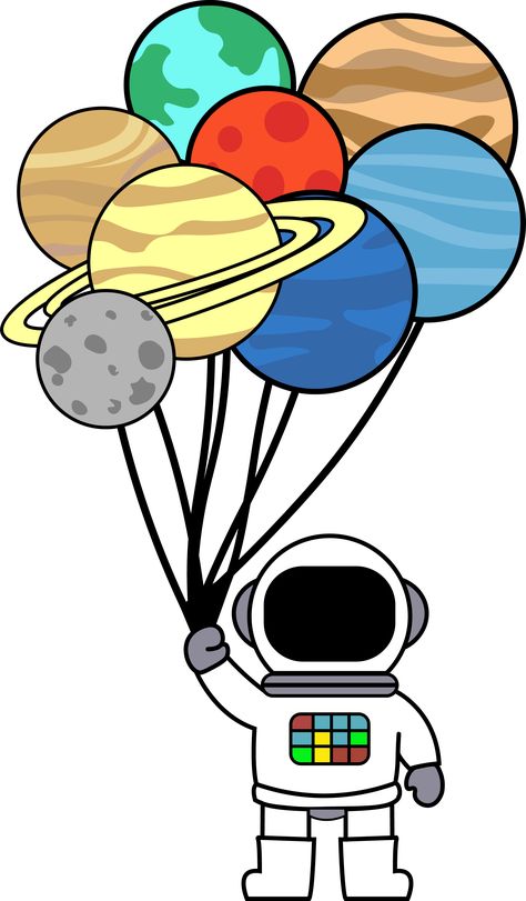 Space Astronaut, Astronauts In Space, Planets, Balloons