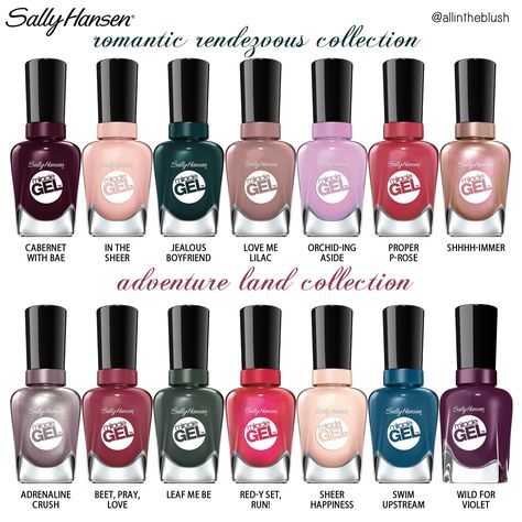 Sally Hansen Miracle Gel Travel Stories Collections Sally Hansen Gel Nail Polish, Sally Hansen Miracle Gel Colors, Sally Hansen Gel Nails, Sally Hansen Gel Polish, Sally Hansen Gel, Sally Hansen Nail Polish, Gel Nail Polish Remover, Gel Manicure At Home, Cabin Retreat