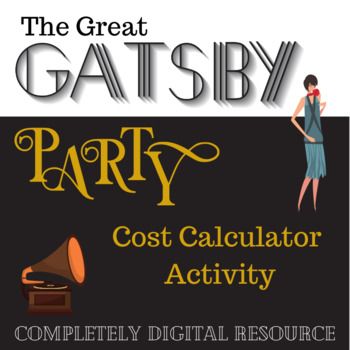 Google Form, Gatsby Party, Google Forms, The Great Gatsby, English Class, Story Book, Chapter 3, Digital Resources, Teacher Store