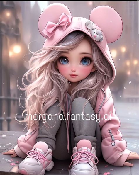 Pink Wallpaper Girly, Cute Mobile Wallpapers, Images Kawaii, Cute Cartoon Pictures, Cute Cartoon Drawings, Dessin Adorable, Girly Pictures, Cartoon Profile Pics, Cartoon Pics