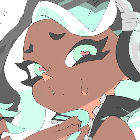 Marina Splatoon Fanart, Marina Splatoon Icon, Pfp Nintendo, Splatoon Marina, Cute Icon Pfp, Marina Splatoon, Splatoon Squid, Splatoon Fanart, Pearl And Marina