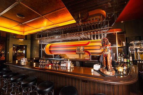 70s-Style Bar Golden Cadillac To Shutter on Thursday - Eater NYclockmenumore-arrownoyes : Retro Basement, Bar Deco, Back Bar, Dive Bar, Bar Interior, Bar Top, Sports Bar, Vintage Bar, Cocktail Bar