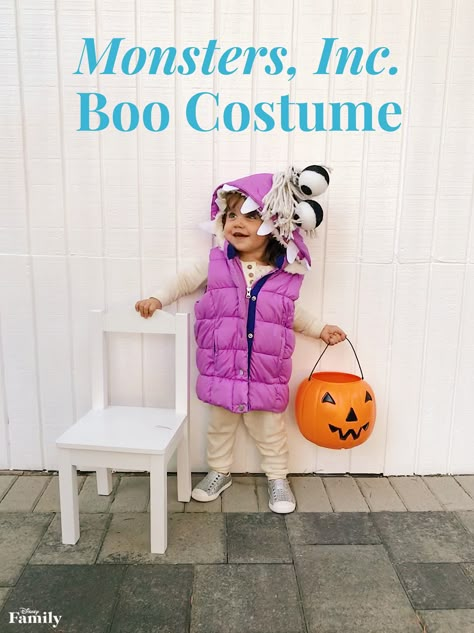 Monsters Inc Costume Diy, Boo Monsters Inc Costume, Monsters Inc Halloween Costumes, Disney Boo, Monsters Inc Halloween, Boo Halloween Costume, Boo Costume, Monsters Inc Boo, Diy Monsters