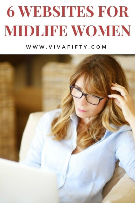 These six websites are geared toward midlife women and are great resources on any number of topics and interests. #midlife #over40 #over50 #women #blogs Funny Hairstyles, Hormone Reset Diet, Hormone Reset, Midlife Transformation, Reset Diet, How To Have Style, Chic Over 50, Midlife Crisis, Jobs For Women