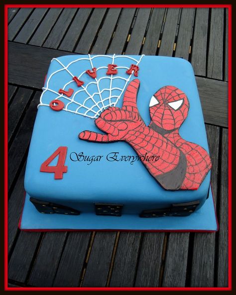 Spiderman Cake Ideas, Tårta Design, Spiderman Birthday Cake, Superhero Birthday Cake, Novelty Birthday Cakes, Man Cake, Spiderman Theme, Spiderman Birthday Party, Superhero Cake