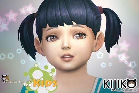 Kijiko: 3D Lashes Version2 for Kids • Sims 4 Downloads Sims 4 Kids Lashes, Sims 4 Infant Lashes, Sims 4 Toddler Eyelashes, Toddler Eyelashes Sims 4 Cc, The Sims 4 Kids, Toddler Makeup, Cc Skin, Mods Sims 4, Los Sims 4 Mods