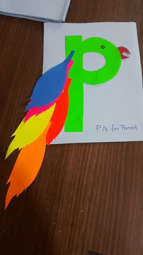 (I loved it..).p is for parrot P Is For Parrot, Parrot Activity Preschool, Letter M Crafts, Birds Theme, Pet Theme, Toddler Lessons, Zoo Theme, Lesson Plans For Toddlers, M Craft